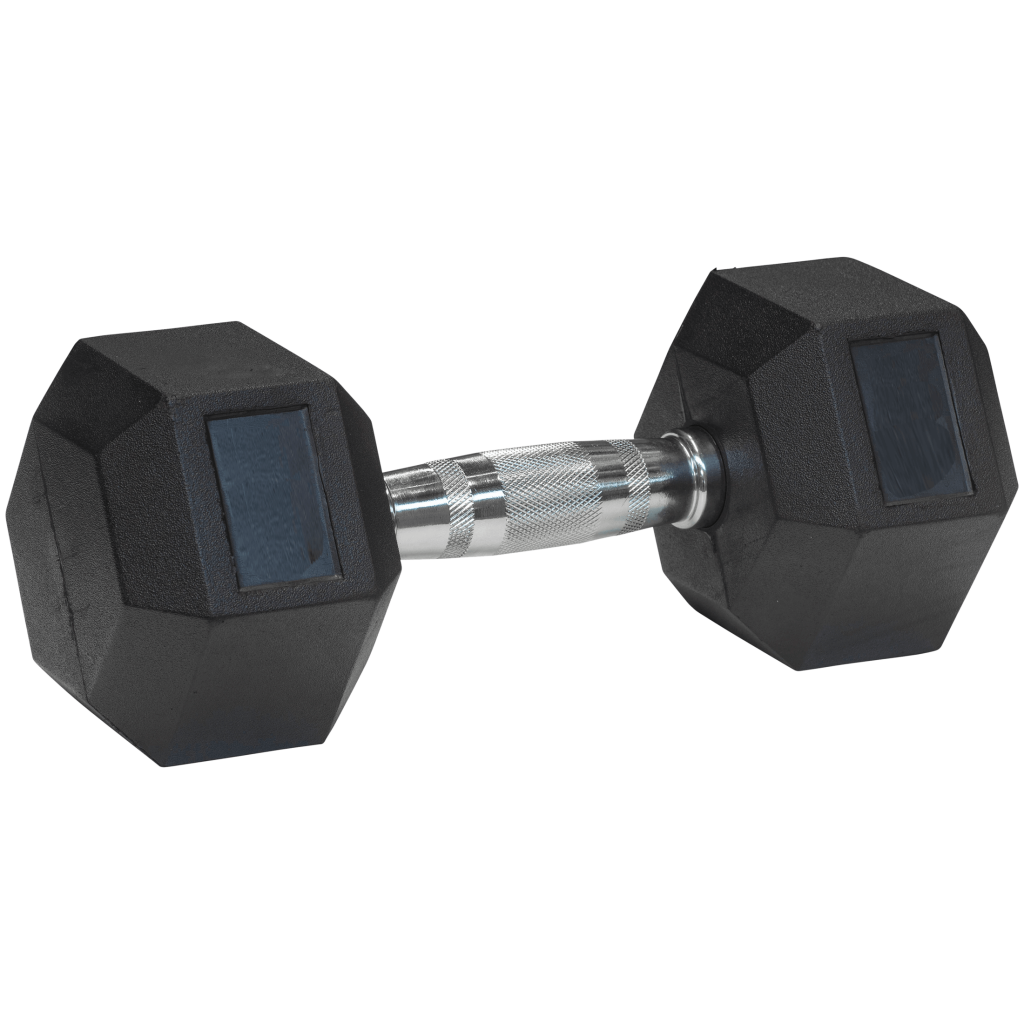 Ox Hex rubber dumbbell 7.5kg - Vekter | Sport Outlet